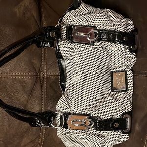 Dolce and Gabbana black and white hand bag